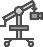 Camera Crane Flat Icon vector