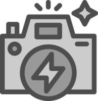 Flash Camera Flat Icon vector