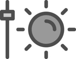 Camera Brightness Flat Icon vector