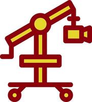 Camera Crane Flat Icon vector