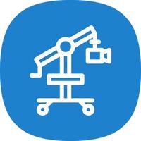 Camera Crane Flat Icon vector