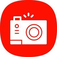 Compact Camera Flat Icon vector