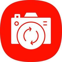 Front Camera Flat Icon vector