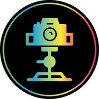 Tripod Camera Flat Icon vector