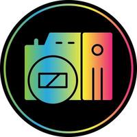 Mirrorless Camera Flat Icon vector