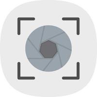 Camera Frame Flat Icon vector