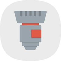 Camera Lens Flat Icon vector