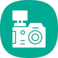 Dslr Camera Flat Icon vector