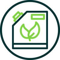 Biofuel Can Flat Icon vector