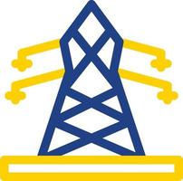 Electric Tower Flat Icon vector