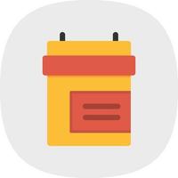 Camera Battery Flat Icon vector