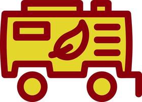 Biofuel Tank Flat Icon vector