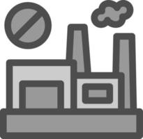 No Fossil Fuels Flat Icon vector