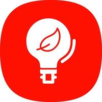 Eco Bulb Flat Icon vector