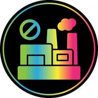 No Fossil Fuels Flat Icon vector