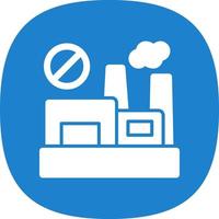 No Fossil Fuels Flat Icon vector