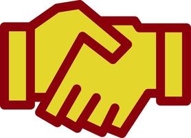 Game Handshake Line Vector Icon Design