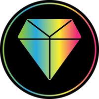 diseño de icono de vector de línea de diamantes