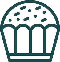 diseño de icono de vector de cupcake