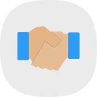 Game Handshake Line Vector Icon Design