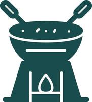 diseño de icono de vector de fondue