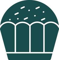 diseño de icono de vector de cupcake