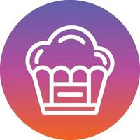 diseño de icono de vector de muffin