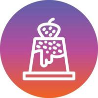 Pudding Vector Icon Design