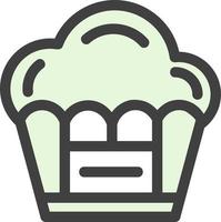 diseño de icono de vector de muffin