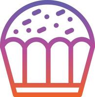 Cupcake Vector Icon Design