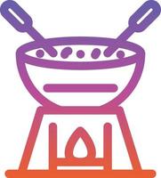 diseño de icono de vector de fondue