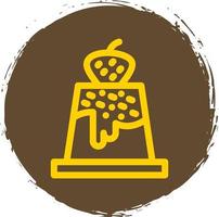 Pudding Vector Icon Design