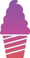 Ice Cream Cup Vector Icon Design