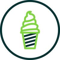 Ice Cream Cup Vector Icon Design