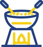 diseño de icono de vector de fondue