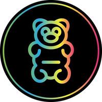 diseño de icono de vector de oso gomoso