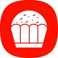 diseño de icono de vector de cupcake