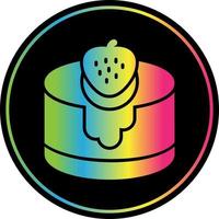 Strawaberry Cake Vector Icon Design