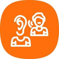 Listening Vector Icon Design