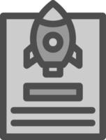 Project Launch Vector Icon Design
