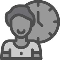 Time Management Vector Icon Design