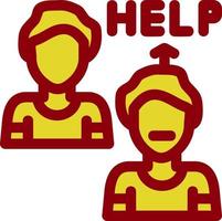 Ask For Help Vector Icon Design