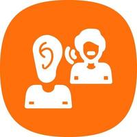 Listening Vector Icon Design