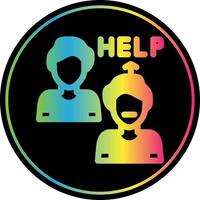 Ask For Help Vector Icon Design