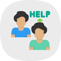 Ask For Help Vector Icon Design