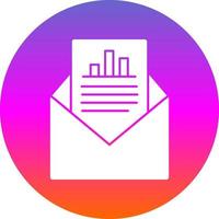 Email Statistics Vector Icon Design