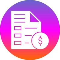 Invoice Vector Icon Design