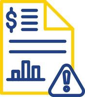 Stock Market Report Vector Icon Design