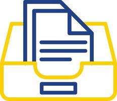 Documents Box Vector Icon Design