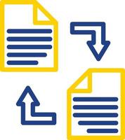 Documents Exchange Vector Icon Design